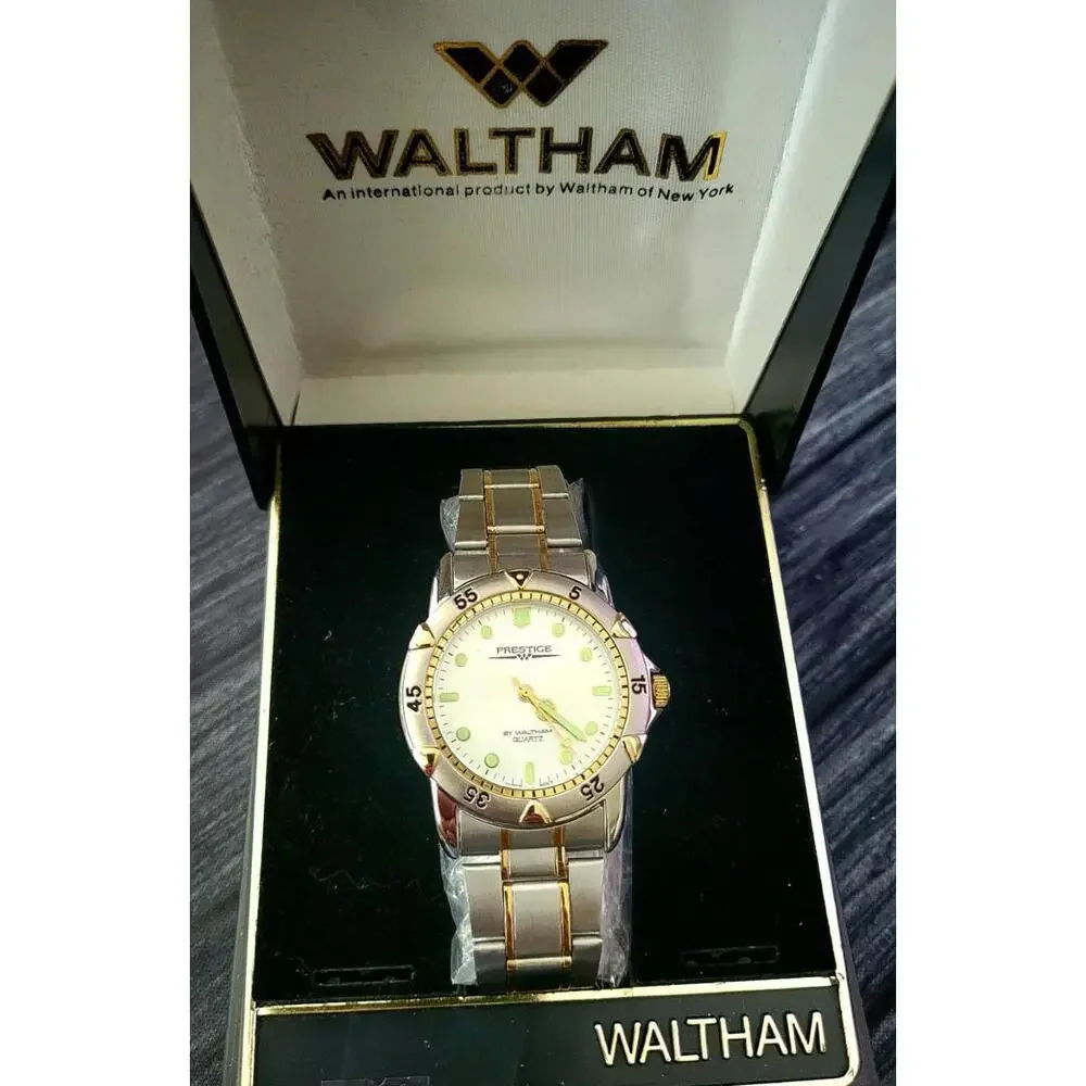 Vintage Rare Retro Men's Waltham Prestige Dive Watch In Box‎